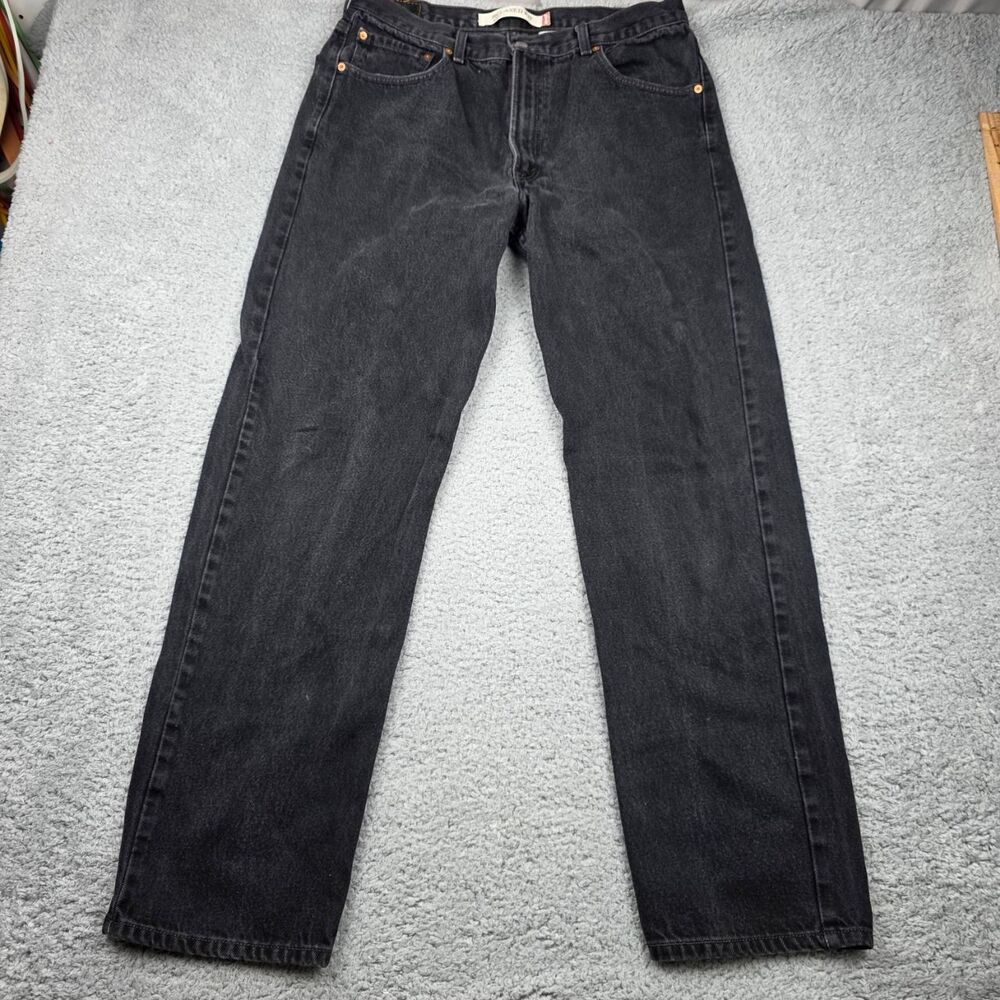 Levi's Jeans Mens Size W36 L34 Black 550 Relaxed Fit Classic 5 Pocket Y2K